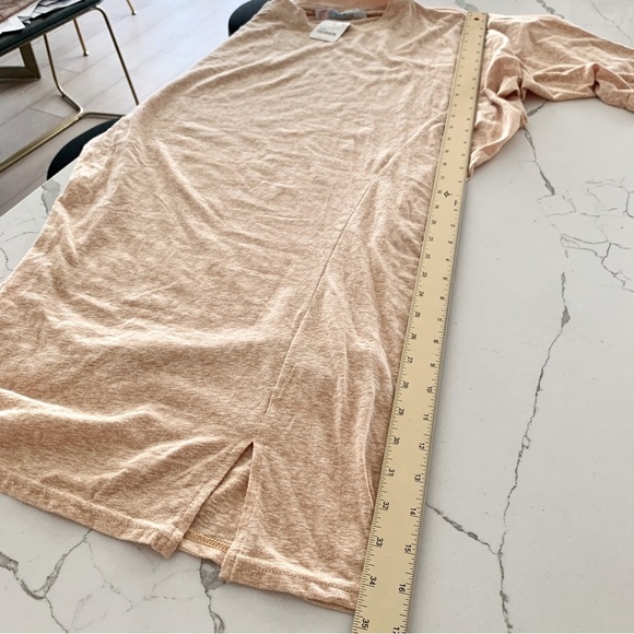 FREE PEOPLE Peach Shawna Short Sleeves Tee T-Shirt Tunic Dress - Picture 7 of 11